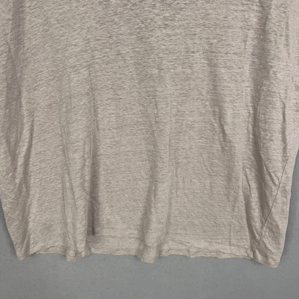 Soft Surroundings Shirt Womens 2X Beige Linen Slub Top Minimal Luxury Resort - Picture 8 of 12